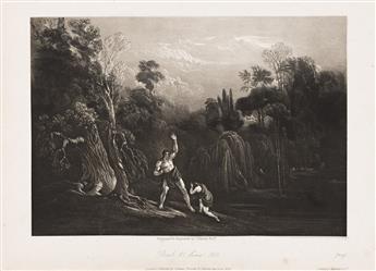 JOHN MARTIN Group of 7 mezzotints from Paradise Lost.